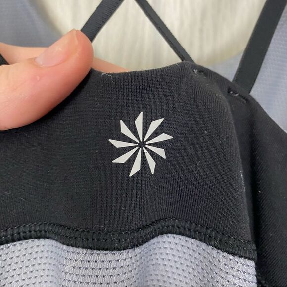 Athleta | Black & Gray Start Up Athletic Tank Top Size XS - Picture 8 of 9